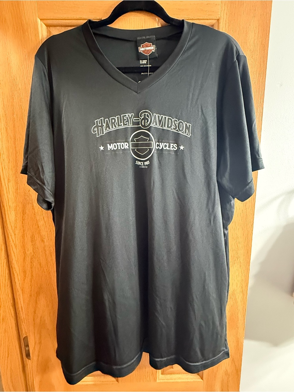Harley-Davidson Black V-Neck Logo T-Shirt